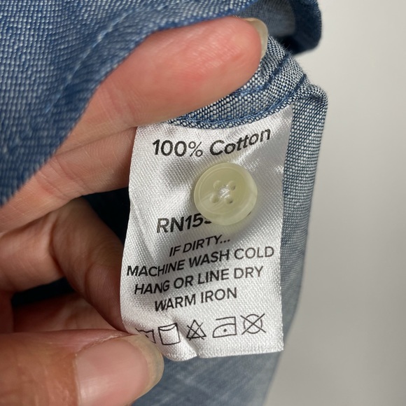 Tradlands | NWT Chambray Button Up Top XS - Picture 5 of 6